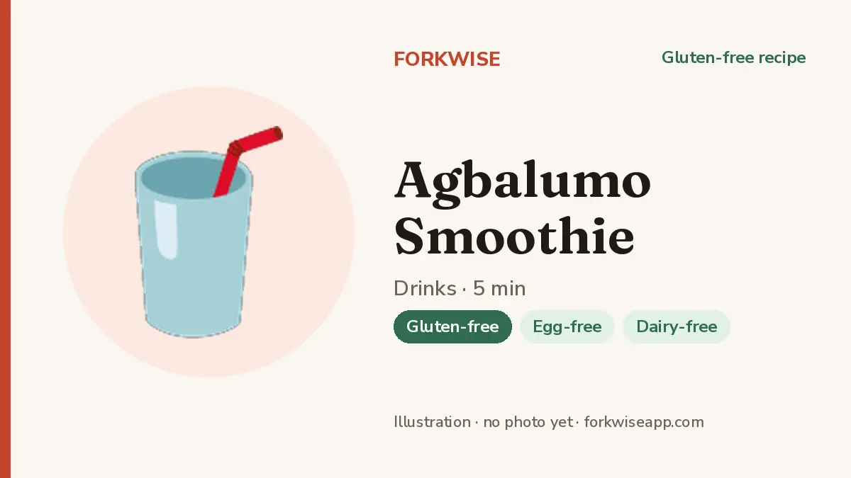 Agbalumo Smoothie – Forkwise recipe card (illustration, no photo yet)
