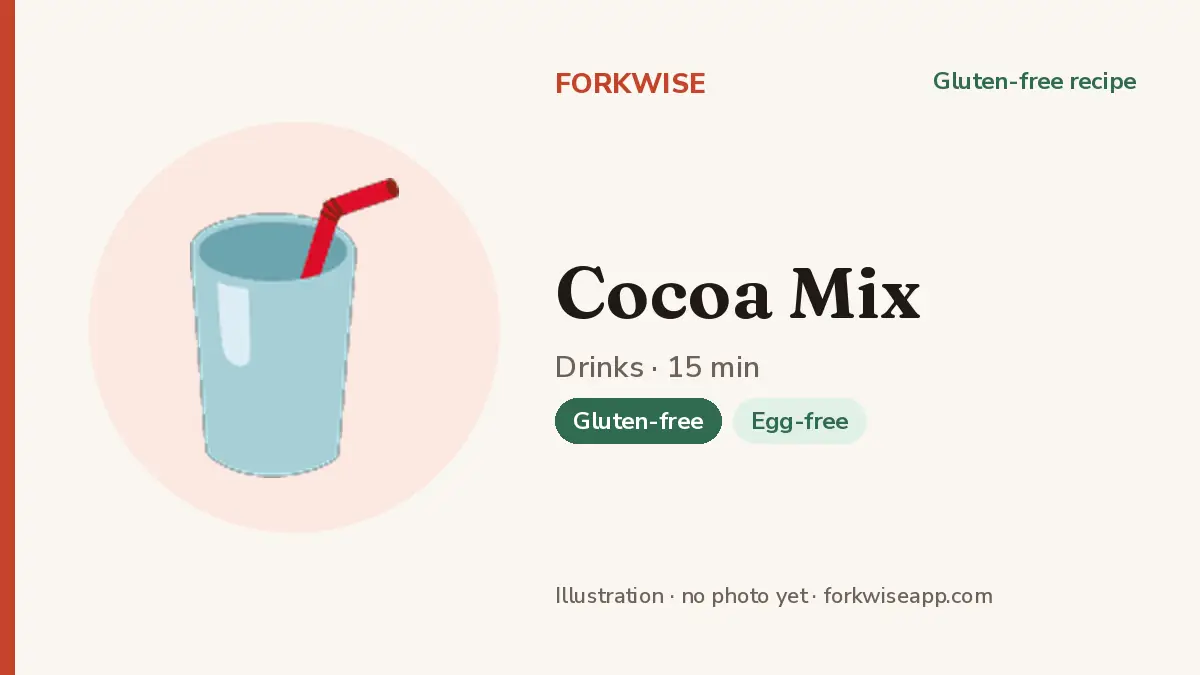 Cocoa Mix – Forkwise recipe card (illustration, no photo yet)