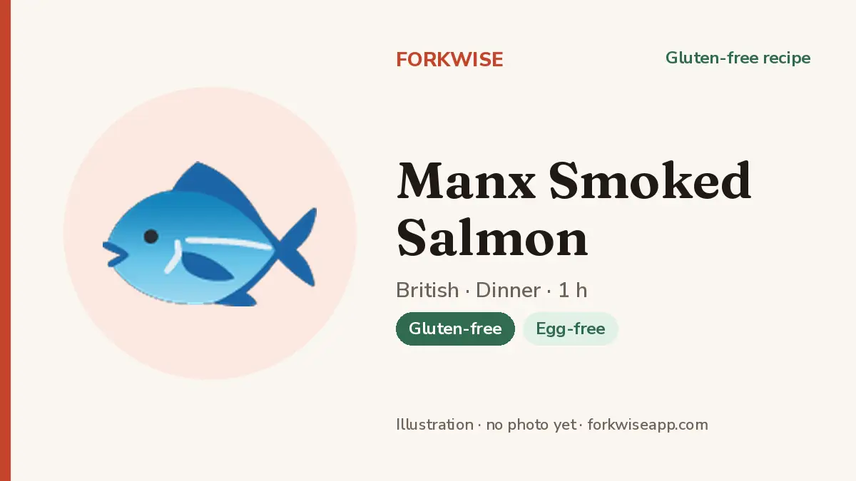 Manx Smoked Salmon – Forkwise recipe card (illustration, no photo yet)