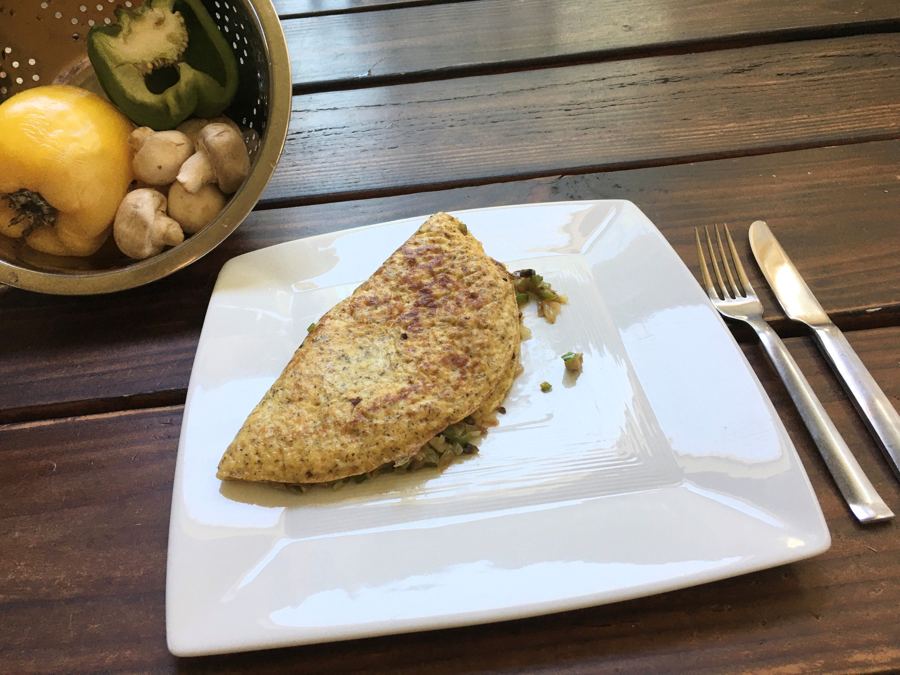 Loaded Vegetable Omelet